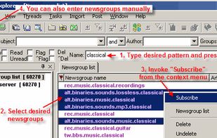 Usenet Explorer screenshot 1
