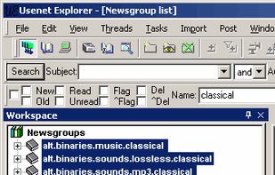 Usenet Explorer screenshot 1