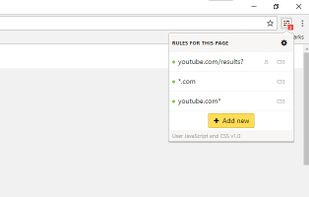 User JavaScript and CSS screenshot 2