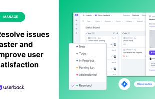 Collaborate with users, track progress in customizable workflows, and send automated replies to improve customer satisfaction.