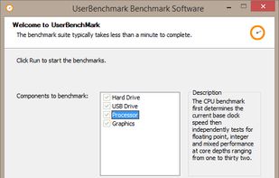 UserBenchMark screenshot 1