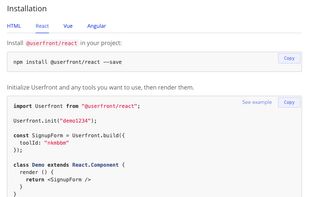 Userfront screenshot 2