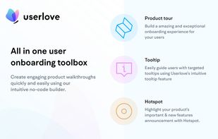 All in one user onboarding tool