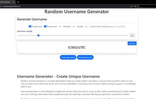 Username Generator screenshot 1