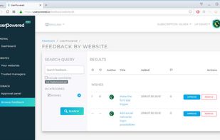 Website owner feedback browser