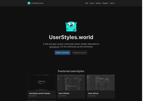 Homepage - light theme