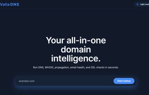 Home Page Domain Look Up.