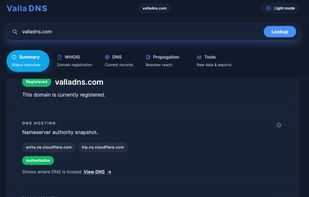 Results preview landing page.