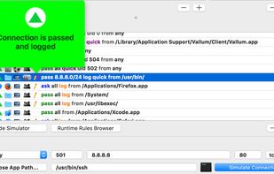 Run the Assistant to configure Vallum step by step. Restart it at any time to reconfigure your firewall from scratch. Configuration is done simply using buttons and controls, there’s no need to learn or type code or remember rule syntax. Rules are easy to identify and understand, and the Simulator allows you to test apps connections to verify your ruleset. Creating, editing, moving, copy/pasting objects is now much more easier with Vallum 3. And even configuring custom rulesets is now easier using app editor’s templates.