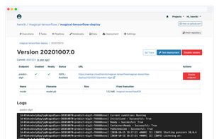 Valohai screenshot 3