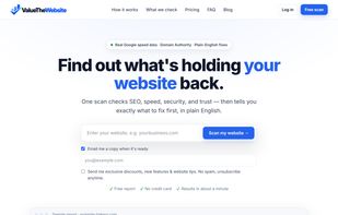 ValueTheWebsite screenshot 1