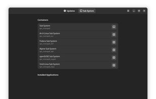 Vanilla OS containers 