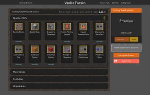 Vanilla Tweaks screenshot 2