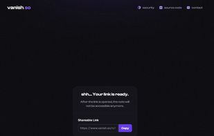 vanish.so screenshot 2