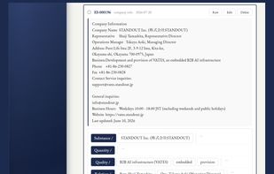 Knowledge is stored as structured plain text. Every entry can be opened, read and corrected line by line — no vectors, no index to rebuild.