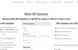 VAT Online Calculator screenshot 1