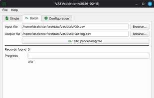 Batch validation