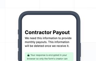 VaultForm in a mobile view