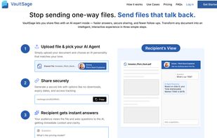 Every document comes with a built-in AI Agent that answers questions,
explains complex content, and reveals buyer intent.