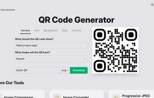 QR Code Generator: https://vayce.app/tools/qr-generator/
