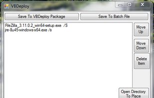 VBDeploy screenshot 1