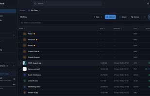 File viewer in dark mode - vBoxxCloud