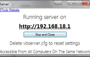 VBServer screenshot 1