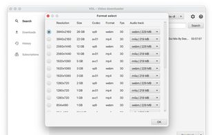 Choose any available format up to 4K.