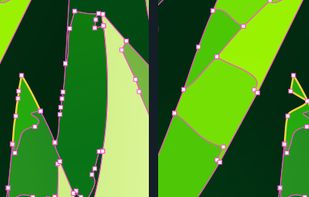 Dragging a point moves it together with the boundary.