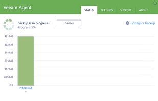 Get an overview of your recent backups in the Control Panel.