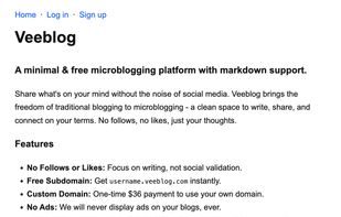 Veeblog screenshot 1