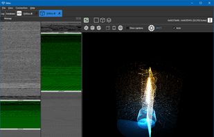 layered cylindrical bigram visualization