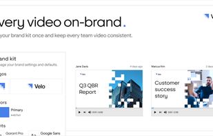 Keep every video consistent with your brand. Set your brand kit once and Velo automatically applies your logos, colours, fonts and styling across every video your team produces.