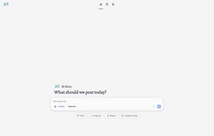 Velocity is a next-generation social media assistant.Velocity works with you to write, research trends, schedule, and tackle any complex social media endeavor with depth and precision.