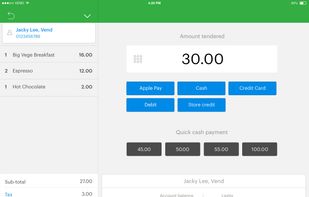 Vend POS screenshot 2