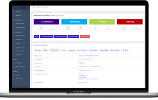 Vendict's Vendor certification screen