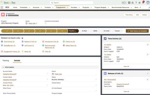 Engagement landing page