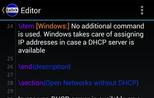 VerbTeX LaTeX Editor screenshot 1