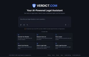 VERDICT screenshot 1