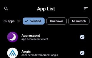 Verified Apps screenshot 1