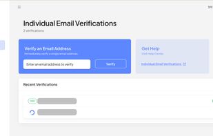 Individual Email Verifications
