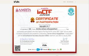 Public Certificate Page