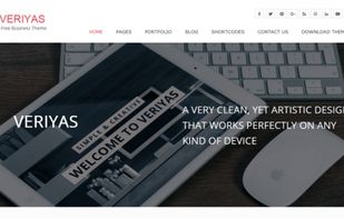 Veriyas WordPress Theme screenshot 1