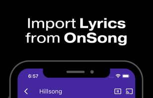 Import lyrics from OnSong or SongbookPro