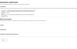 Audit proof based on Blockchain.