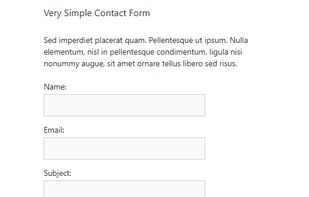 Very Simple Contact Form screenshot 2