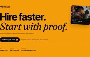 A proof-first hiring app for businesses where skill matters. Available on iOS and Android.