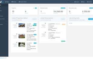 VEVS Vacation Rental Software - Dashboard
