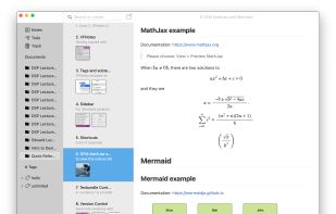 Supports MathJax and PDF attachments.