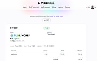 Invoicing